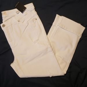 Size 24 Eloquii Distressed jeans - Shin Length